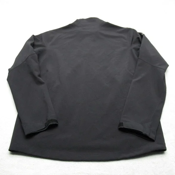 Patagonia Adze Jacket Men Medium Black FullZip Forrester Employee Uniform Hiking - Picture 3 of 16